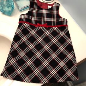 Old Navy plaid ribbon waist dress